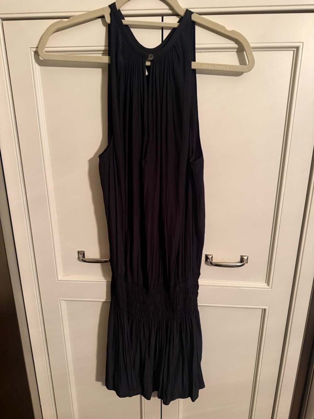 Ramy Brook Paris Sleeveless Drop Waisted Mini Dress in Black - Picture 4 of 4